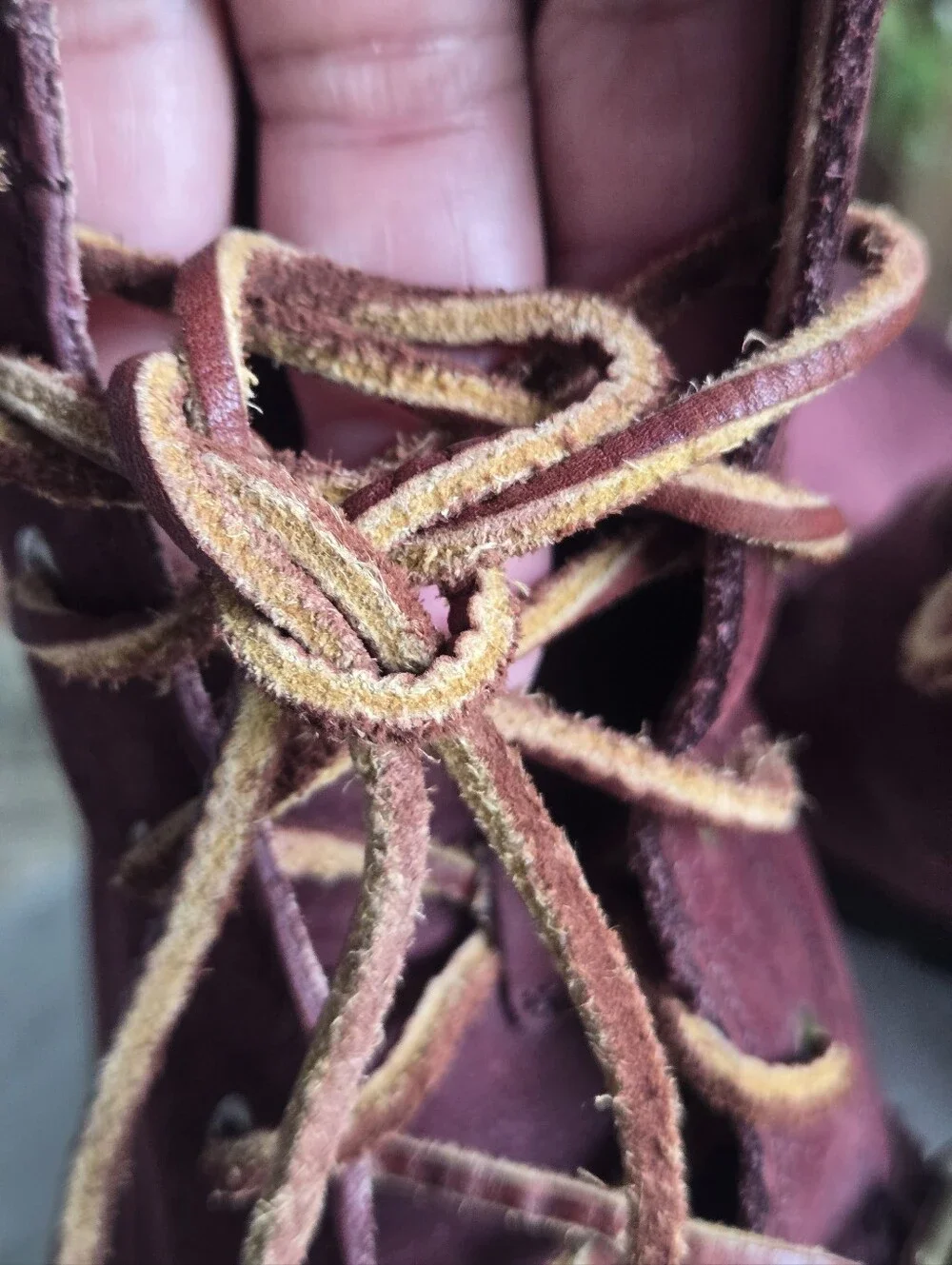 Polo Ralph Lauren Ranger Burgundy Leather Lace-up Boot Size 11
